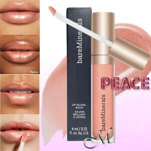 BareMinerals Mineralist Lip Gloss-Balm ~ PEACE (Nude Beige Pink) 4 ml NIB